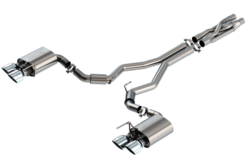 Borla 2020 Ford GT500 5.2L AT 3in ATAK CatBack Exhaust w/ Chrome Tips Catback Borla
