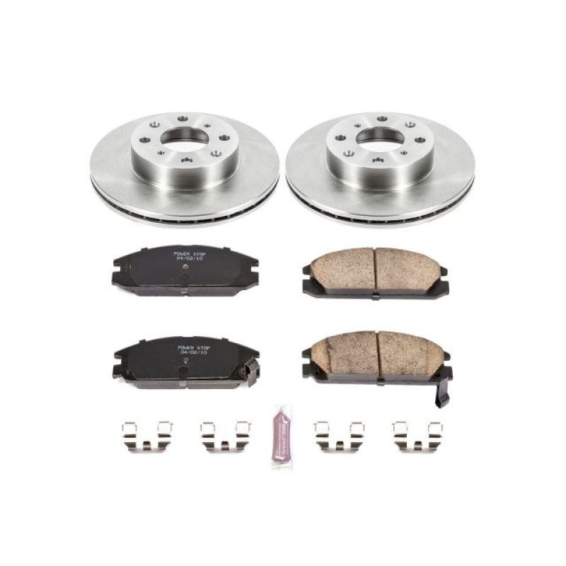 Power Stop 88-89 Honda Accord Front Autospecialty Brake Kit Brake Kits - OE PowerStop