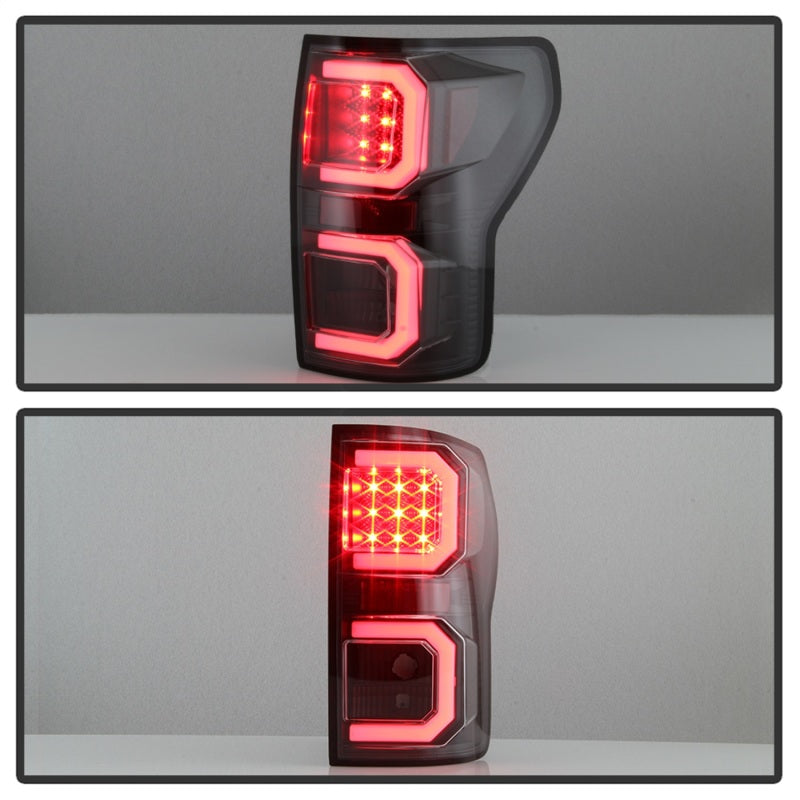 Spyder 07-13 Toyota Tundra V2 Light Bar LED Tail Lights - Black ALT-YD-TTU07V2-LB-BK Tail Lights SPYDER