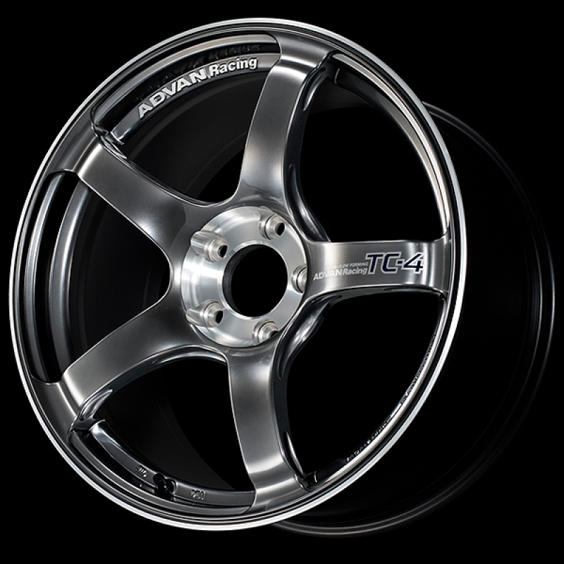 Advan TC-4 SE 18x9.5 / +45 Offset / 5x114.3 / 73mm Bore / Racing Hyper Black and Diamond Cut Wheels - Cast Advan