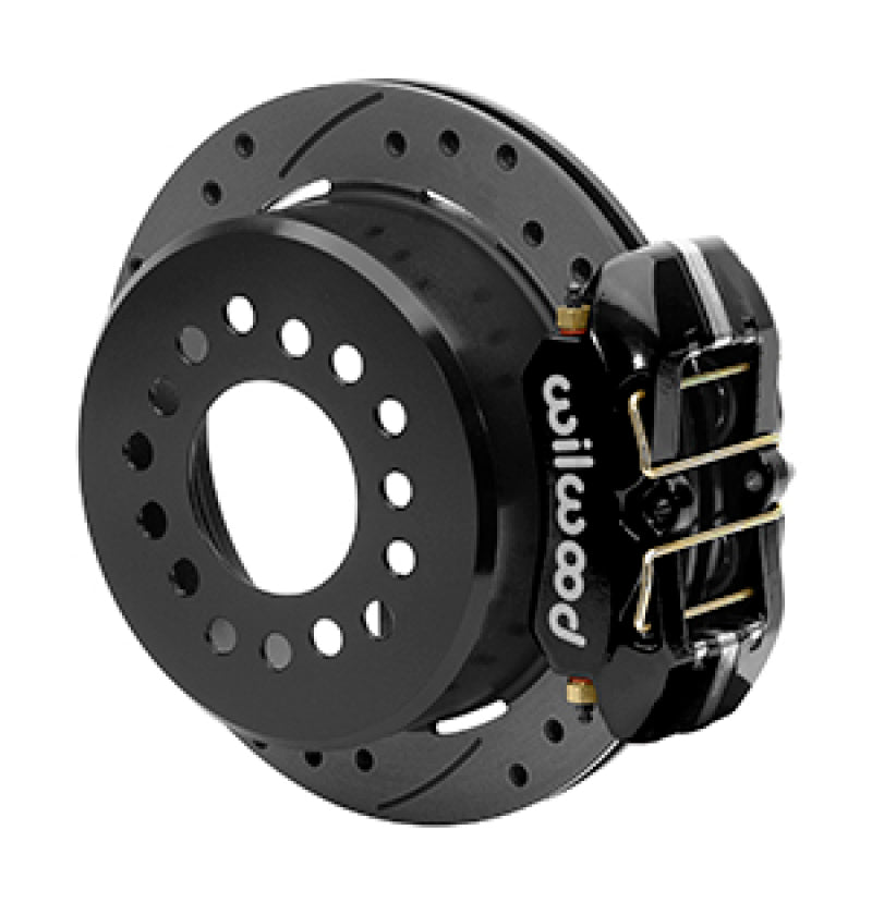 Wilwood Small Ford 11 in. Forged Dynapro Low-Profile Rear Parking Brake Kit (Drilled & Slotted) Big Brake Kits Wilwood