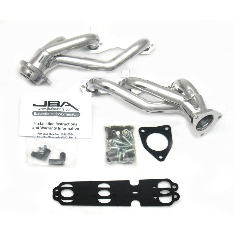 JBA 99-02 GM Truck 4.3L V6 w/o A.I.R. Injection 1-1/2in Primary Silver Ctd Cat4Ward Header Headers & Manifolds JBA