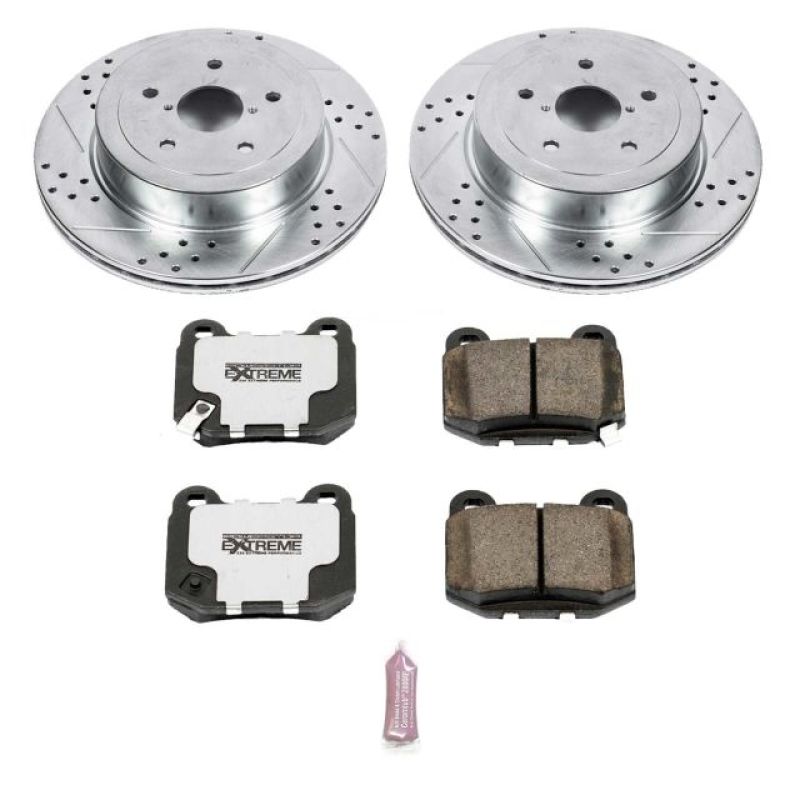 Power Stop 05-07 Subaru Impreza Rear Z26 Street Warrior Brake Kit Brake Kits - Performance D&S PowerStop