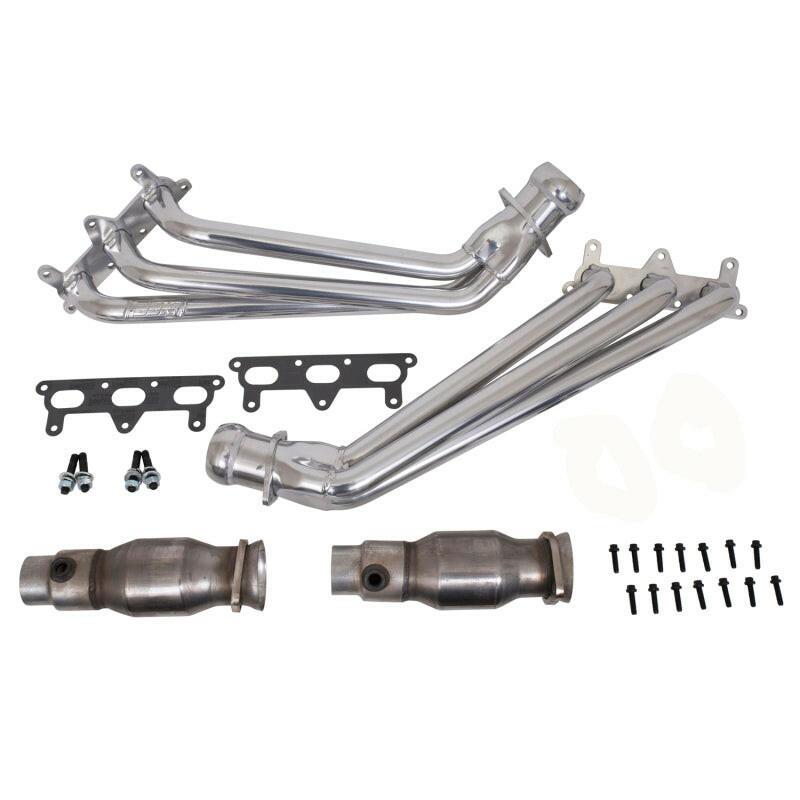 BBK 10-11 Camaro V6 Long Tube Exhaust Headers With Converters - 1-5/8 Silver Ceramic Headers & Manifolds BBK