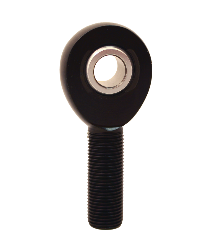 QA1 A Series Endura Rod End - Male/Left Hand - .5in Bore x 5/8-18 - Black Aluminum Tie Rods QA1