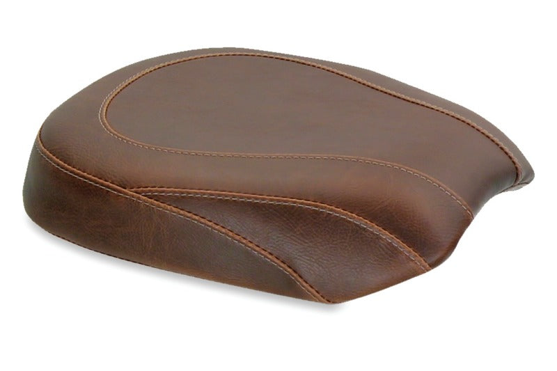 Mustang 06-17 Harley Softail Wide Tire (200mm) Wide Tripper Passenger Seat - Distressed Brown Passenger Motorcycle Seats Mustang Motorcycle
