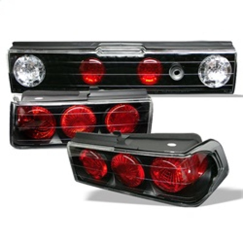 Spyder Honda CRX 88-91 Euro Style Tail Lights Black ALT-YD-HCRX88-BK Tail Lights SPYDER