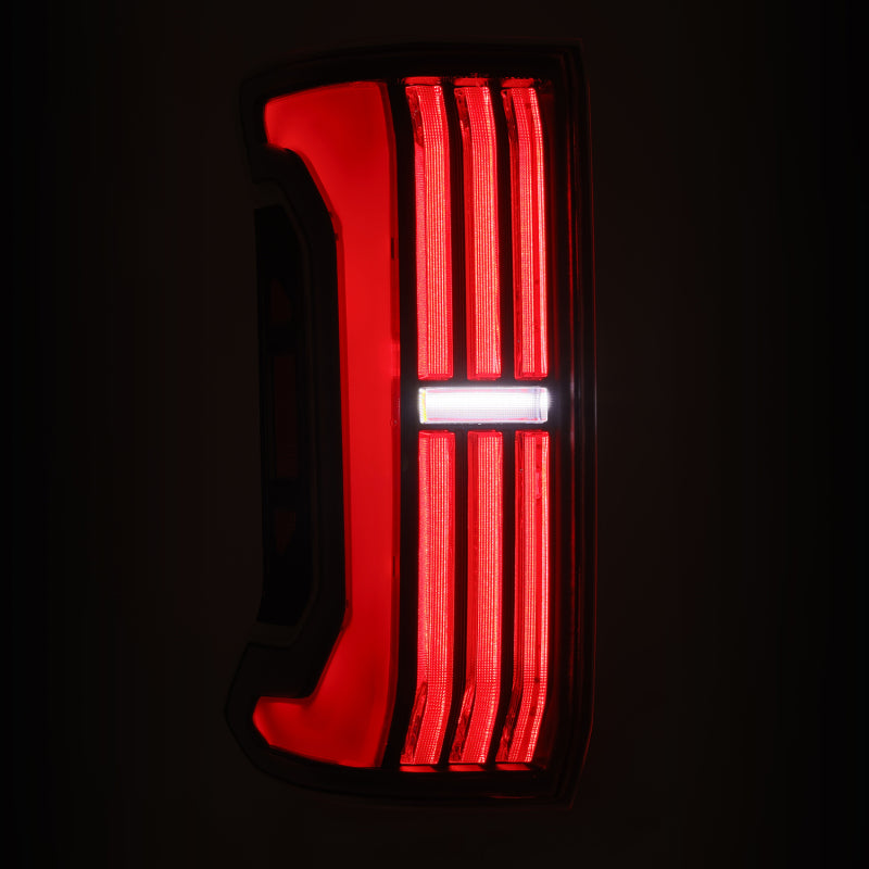 AlphaRex 24-25 Toyota Tacoma NOVA-Series LED Prismatic Tail Lights - Black Red Tail Lights AlphaRex
