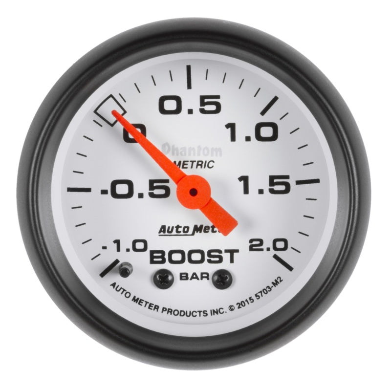 Autometer Phantom Gauge Vac/Boost 2 1/16in -1 - +2 Bar Mechanical Phantom Gauges AutoMeter