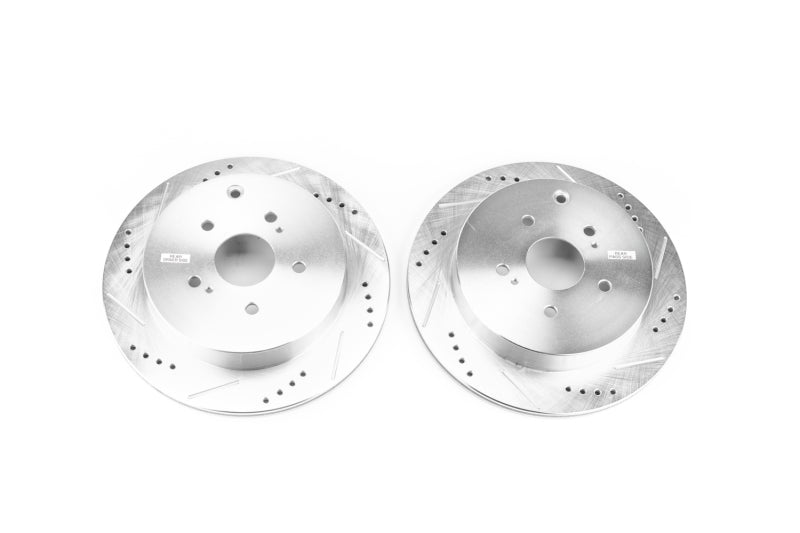 Power Stop 09-13 Suzuki Grand Vitara Rear Evolution Drilled & Slotted Rotors - Pair Brake Rotors - Slot & Drilled PowerStop