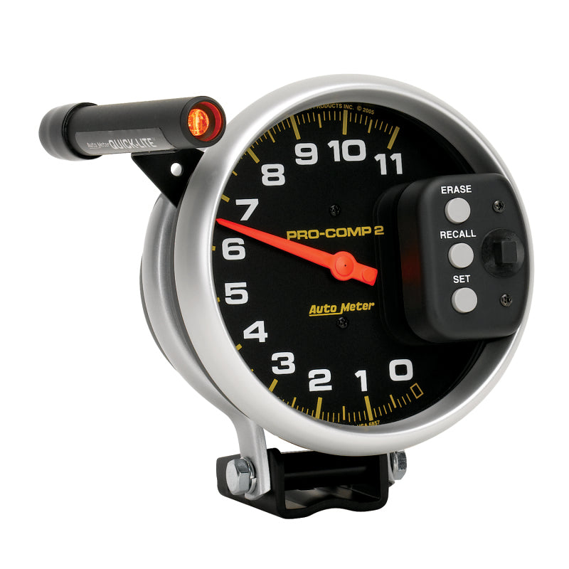 Autometer 5 inch 11000 RPM Single Range w/ Pro-Comp 2 & Memory Tachometer Gauges AutoMeter