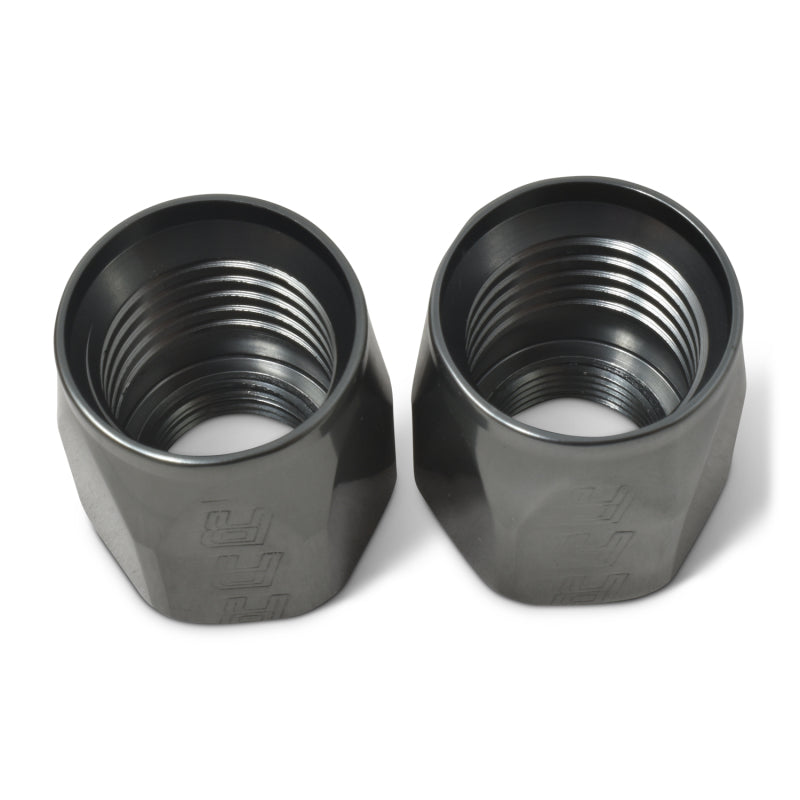Russell Hose End Socket -10 AN Polished & Gray Anodized (2 Pack) Fittings Russell