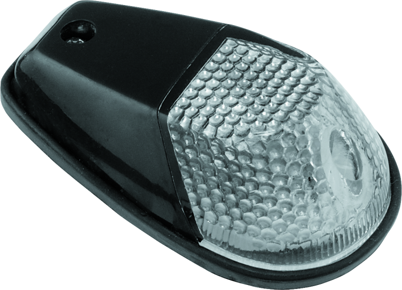 BikeMaster Marker Light Universal Flush Mount Clear/Black Sidemarkers & Indicators BikeMaster