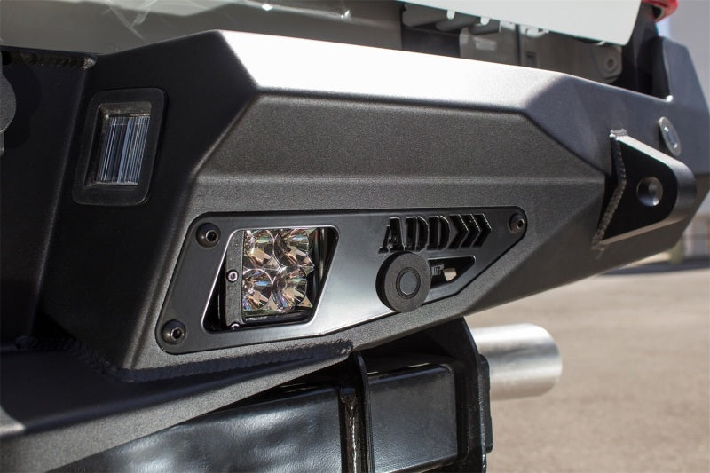 Addictive Desert Designs 17-18 Ford F-250 Raptor Stealth Fighter Rear Bumper w/ Backup Sensor Cutout Bumpers - Steel Addictive Desert Designs