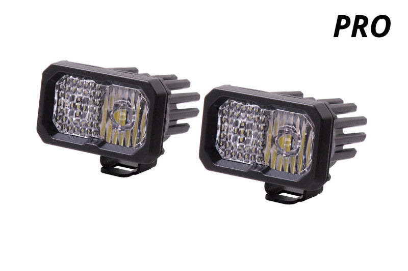 Diode Dynamics Stage Series 2 In LED Pod Pro - White Flood Standard ABL (Pair) Light Accessories and Wiring Diode Dynamics