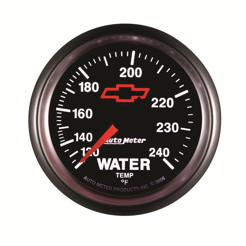 Autometer Sport-Comp II 2-1/16in 120-240 Deg Mechanical Water Temp Gauge - Bowtie Black Gauges AutoMeter