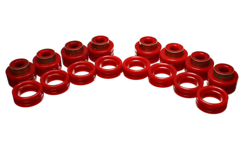 Energy Suspension 94-01 Dodge Ram 1500 2WD/4WD / 94-02 2500/3500 2WD/4WD Red Body (Cab) Mount Set Bushing Kits Energy Suspension