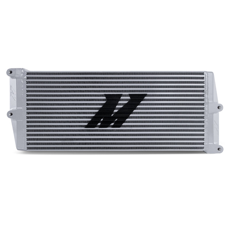 Mishimoto Heavy-Duty Oil Cooler - 17in. Opposite-Side Outlets - Silver Oil Coolers Mishimoto