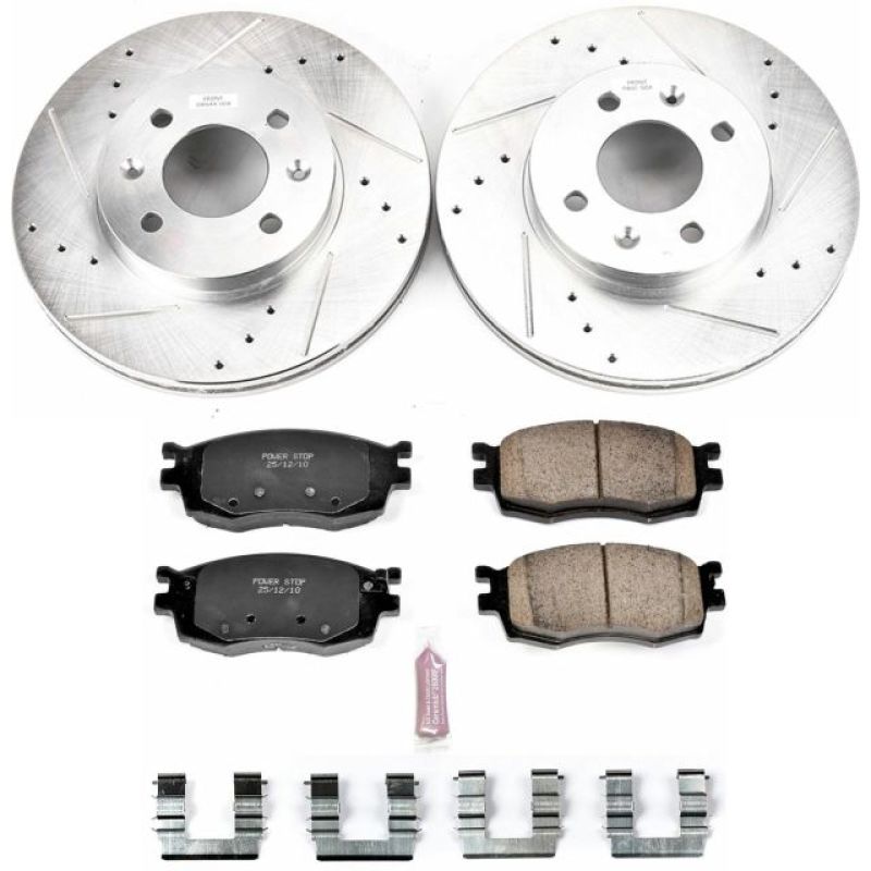 Power Stop 06-11 Hyundai Accent Front Z23 Evolution Sport Brake Kit Brake Kits - Performance D&S PowerStop