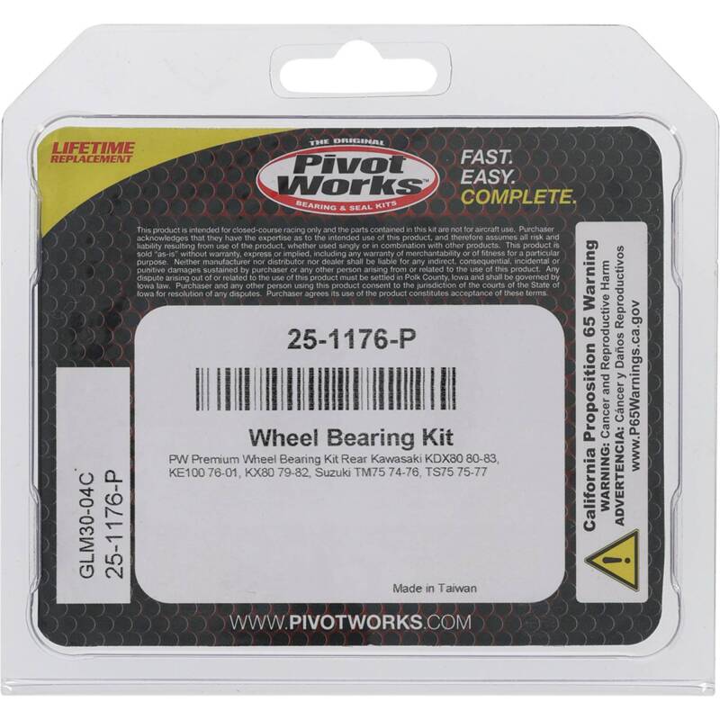Pivot Works Kawasaki, Suzuki Wheel Bearing Kit Premium Bearings Control Arms Pivot Works