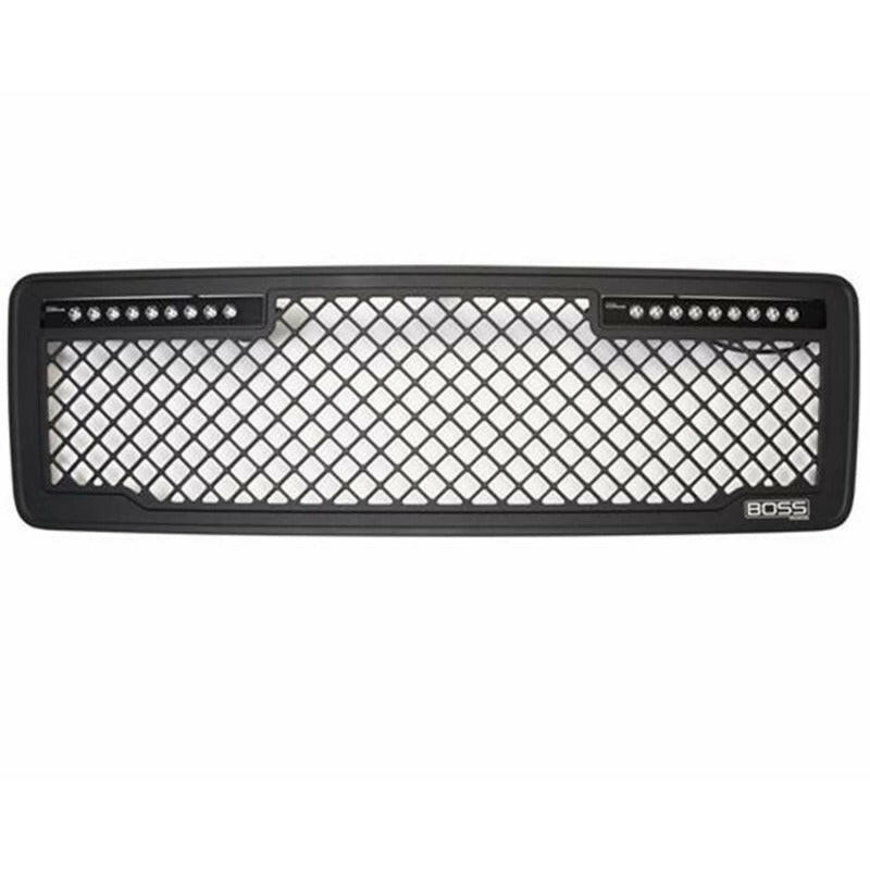 Putco 13-14 Ford F-150 - Lighted (w/ 10in Luminix Light Bar) Lighted Boss Grille Grilles Putco