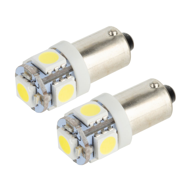 Oracle BA9S 5 LED 3 Chip Bayonet Bulbs (Pair) - White Bulbs ORACLE Lighting