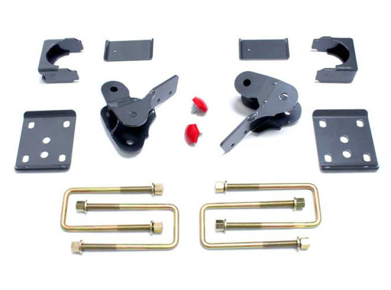 MaxTrac 04-08 Ford F-150 2WD/4WD 4in Rear Lowering Flip Kit w/Hangers Leaf Springs & Accessories Maxtrac
