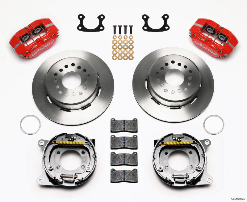 Wilwood Dynapro Dust-Boot P/S Park Brake Kit Red Small Ford 2.66in Offset Big Brake Kits Wilwood