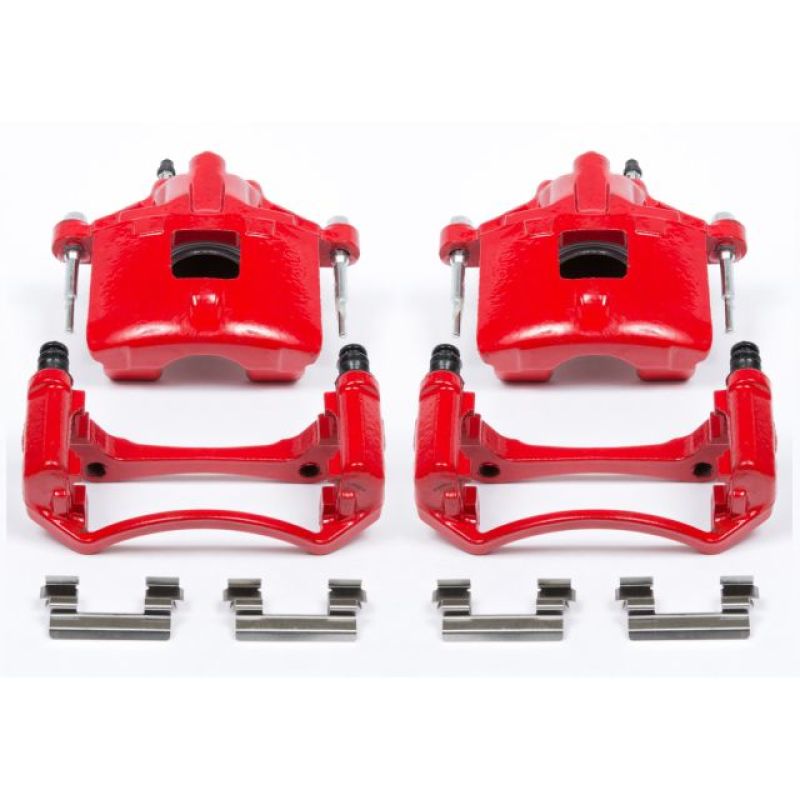 Power Stop 97-05 Buick Century Front Red Calipers w/Brackets - Pair Brake Calipers - Perf PowerStop