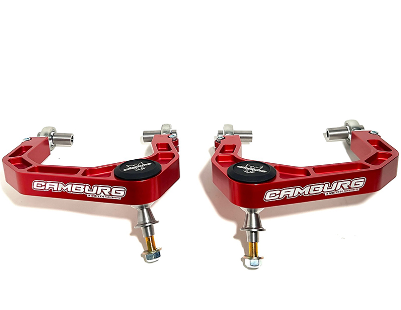 Camburg Toyota Tacoma 05-23 / 4-Runner 03-23 / FJ 07-14 KINETIK V2 Billet Uniball Upper Arms (Red) Suspension Arms & Components Camburg