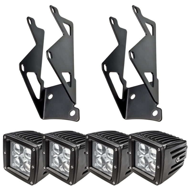 Oracle Jeep JK Dual Mounting Pillar Brackets/Lights Combo Brackets ORACLE Lighting