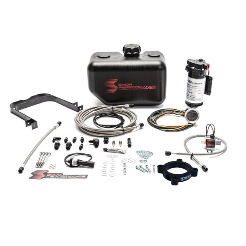 Snow Performance Stg 2 Boost Cooler 13-18 Ford Focus ST Water Inj Kit (SS Braided Line/4AN Fittings) Water Meth Kits Snow Performance