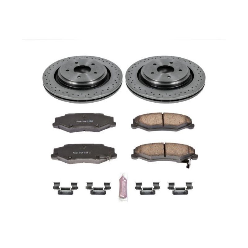Power Stop 06-09 Cadillac XLR Rear Autospecialty Brake Kit Brake Kits - OE PowerStop
