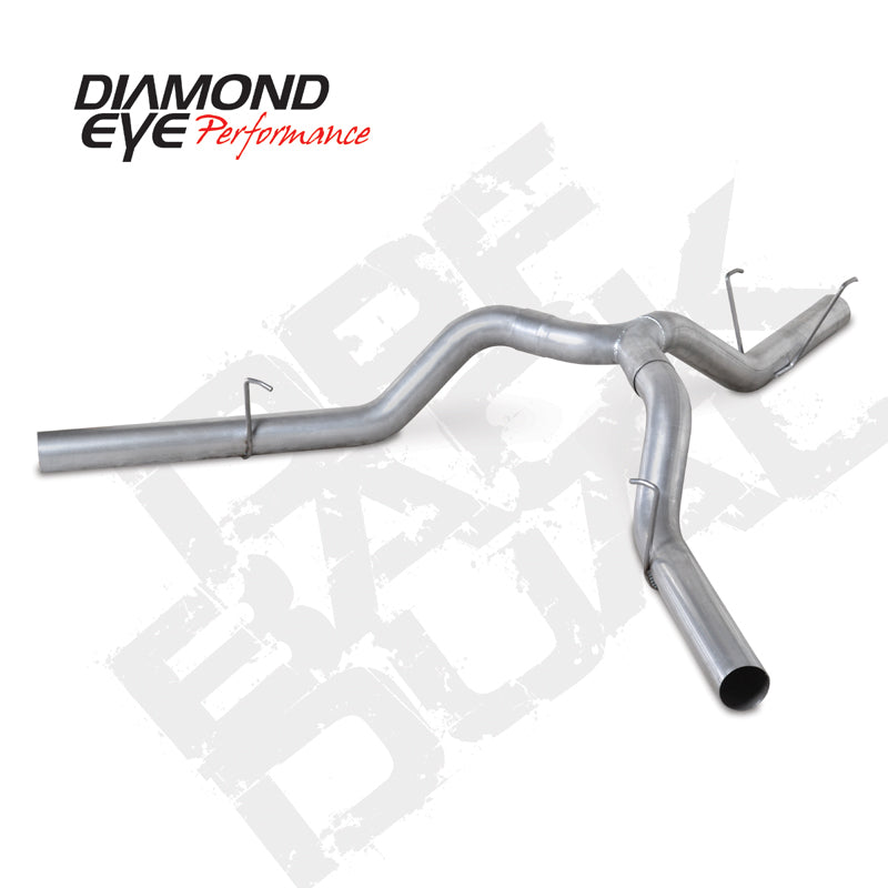 Diamond Eye KIT 4in DPF-BACK DUAL AL: DODGE 6.7L 2500 2014 LONG BOX ONLY DPF Back Diamond Eye Performance