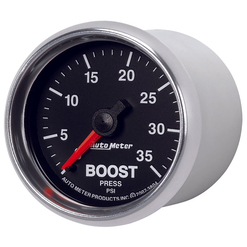 AutoMeter GS 2 1/16 inch 35PSI Mechanical Boost Gauge Gauges AutoMeter