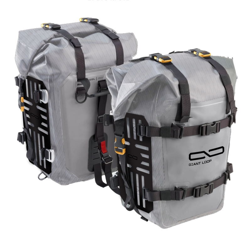 Giant Loop MotoTrekk Panniers 50L - Gray/Black Bags - Luggage & Travel Giant Loop