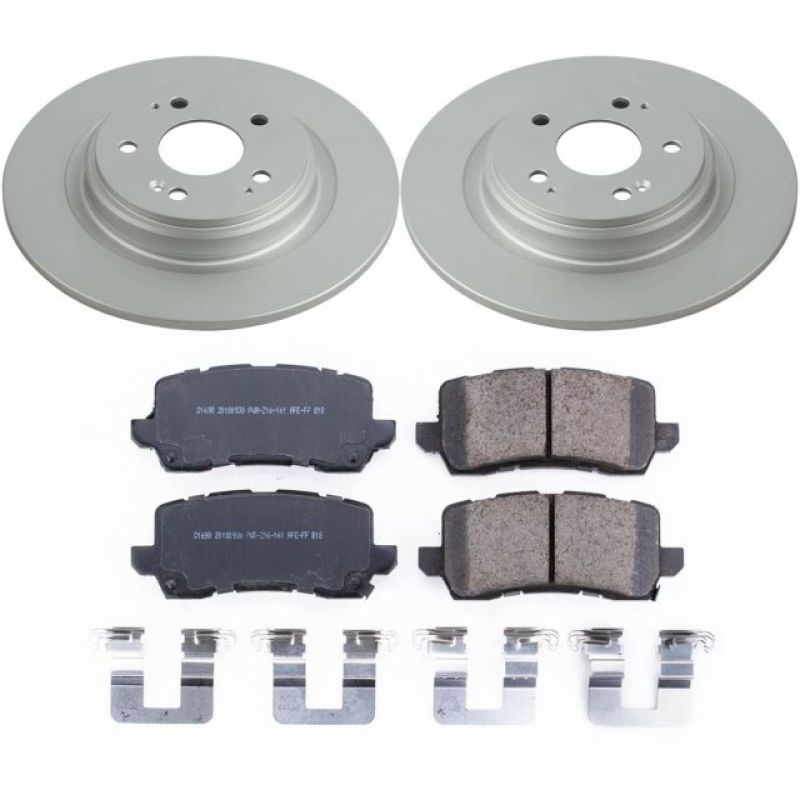 Power Stop 17-19 Acura MDX Rear Z17 Evolution Geomet Coated Brake Kit Brake Kits - Performance Blank PowerStop