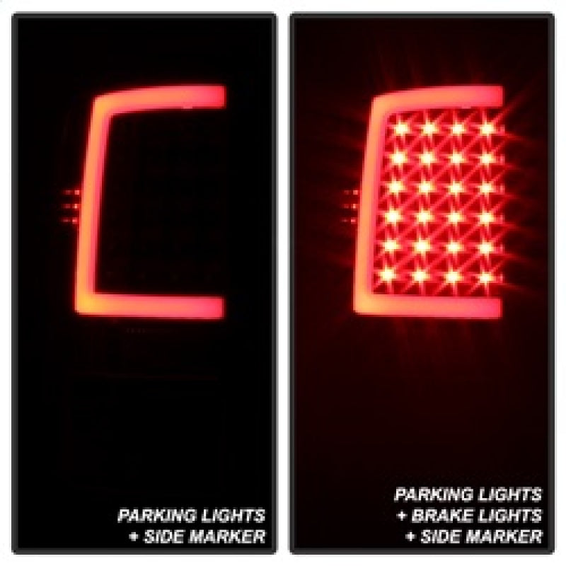 xTune 09-18 Dodge Ram 1500 (Incandescent Model) LED Tail Lights - Blk (ALT-ON-DR09-LBLED-BK) Tail Lights SPYDER