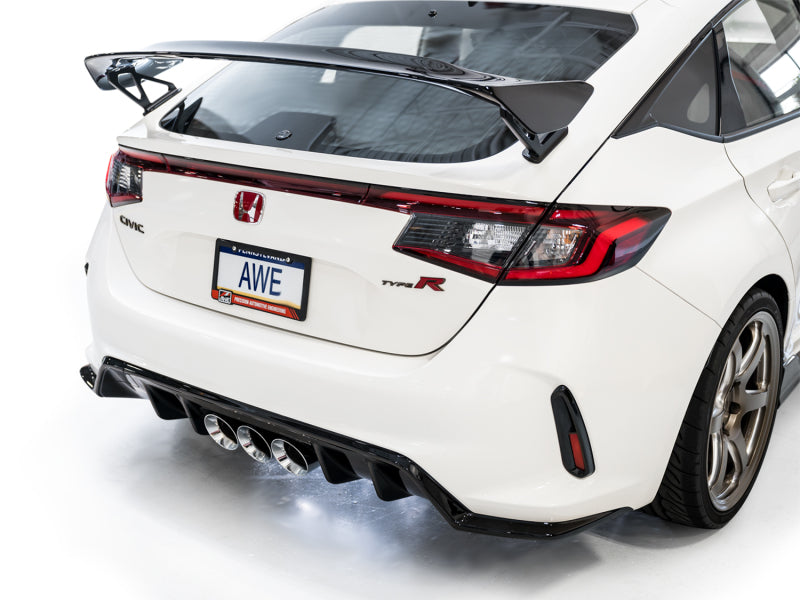 AWE Tuning 2023 Honda Civic Type R FL5 Touring Edition Exhaust w/ Triple Chrome Silver Tips Catback AWE Tuning