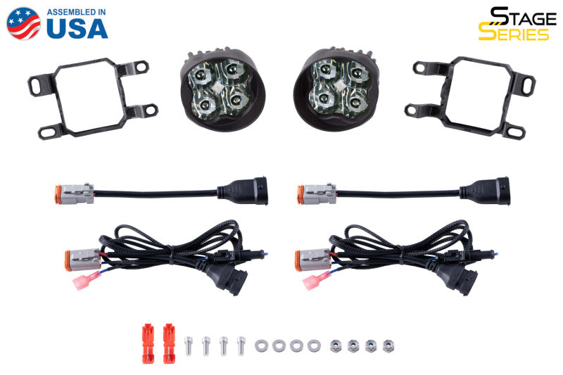 Diode Dynamics SS3 Pro Type CGX Kit ABL - Yellow SAE Fog Light Accessories and Wiring Diode Dynamics