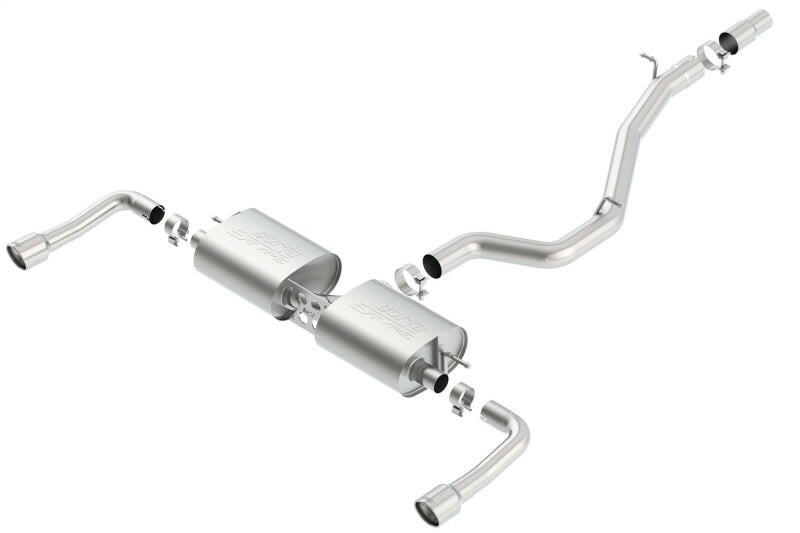 Borla 14-16 Audi A3 Quattro 2.0L Turbo AT/MT RWD 4DR S-Type Cat-Back Exhaust Single Split Rear Exit Catback Borla