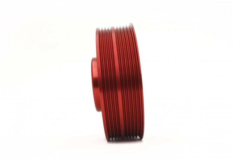 PERRIN 93-14 Subaru Impreza (Incl. 02-14 WRX) / 04-21 STI Lightened Crank Pulley - Red Pulleys - Crank, Underdrive Perrin Performance