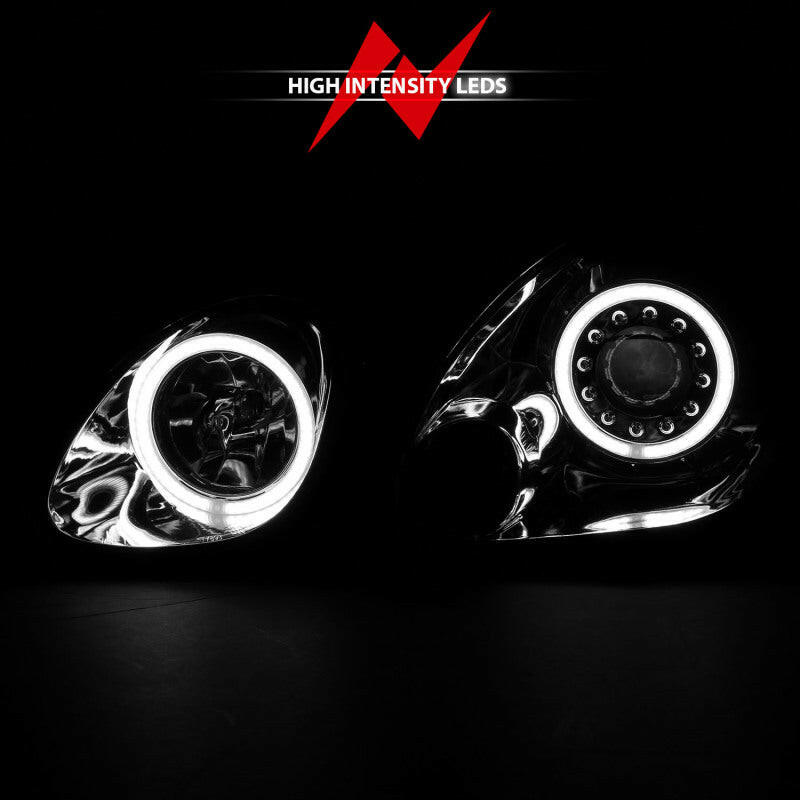 ANZO 1998-2005 Lexus Gs300 Projector Headlights w/ Halo Chrome Headlights ANZO