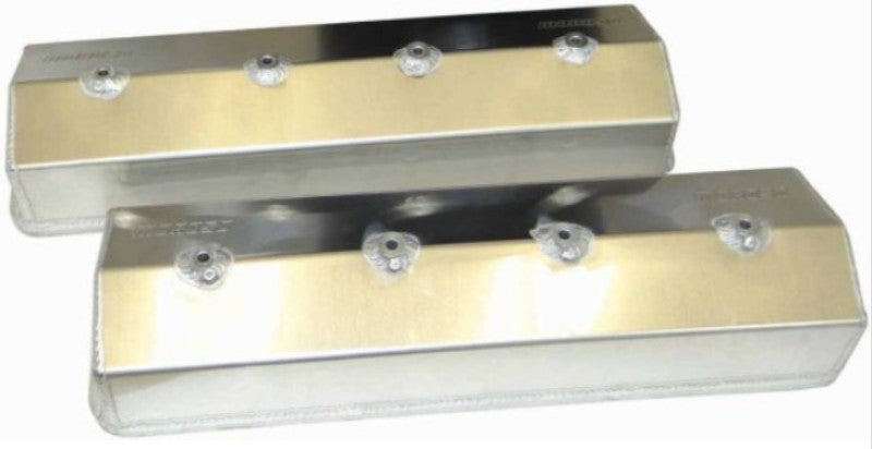Moroso Chevrolet Small Block (w/Centerbolt Style Heads) Valve Cover - Aluminum - Pair Valve Covers Moroso