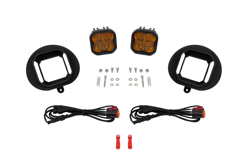 Diode Dynamics SS3 Max Type 2003 Sierra Kit ABL Yellow SAE Fog Fog Lights Diode Dynamics