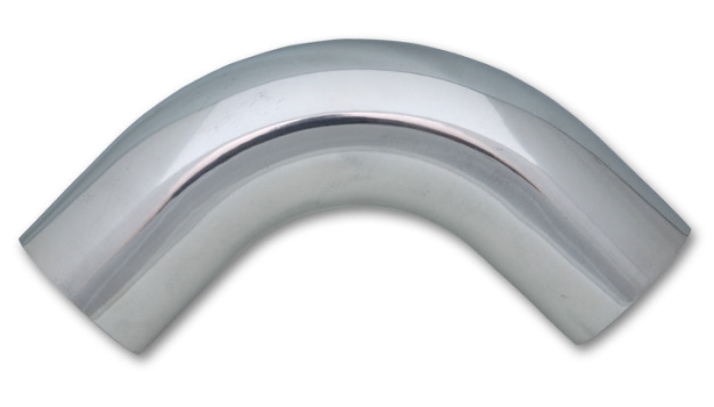 Vibrant 1.5in O.D. Universal Aluminum Tubing (90 degree bend) - Polished Aluminum Tubing Vibrant