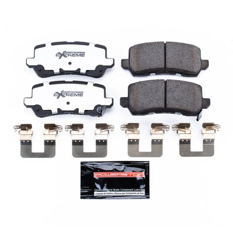 Power Stop 17-19 Acura MDX Rear Z26 Extreme Street Brake Pads w/Hardware Brake Pads - Performance PowerStop