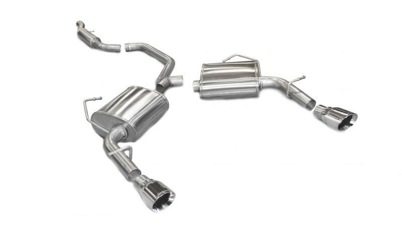 Corsa 2011-2014 Chrysler 200/Dodge Avenger V6 Polished Sport Cat-Back Exhaust Catback CORSA Performance