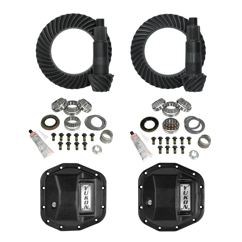Yukon Stage 2 Jeep JL/JT Re-Gear Kit w/Covers & D44 Front & Rear in a 5.13 Ratio Differential Install Kits Yukon Gear & Axle