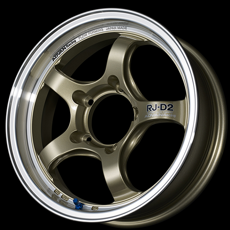 Advan RG-D2 15x8.0 / +35 Offset / 4x100 / 63mm Bore / Machining and Champagne Gold Wheels - Cast Advan